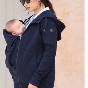 Seraphine Dark Blue Babywearing & Pregnancy Hoodie Jacket Size M